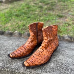 Jacques Raphael (Made in Italy) snakeskin boots